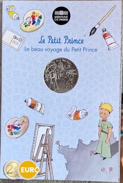 10 euro France 2016 - The Little Prince Paris Montmartre in coincard