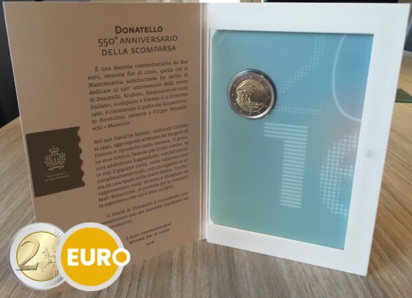 2 euro San Marino 2016 - Donatello BU FDC