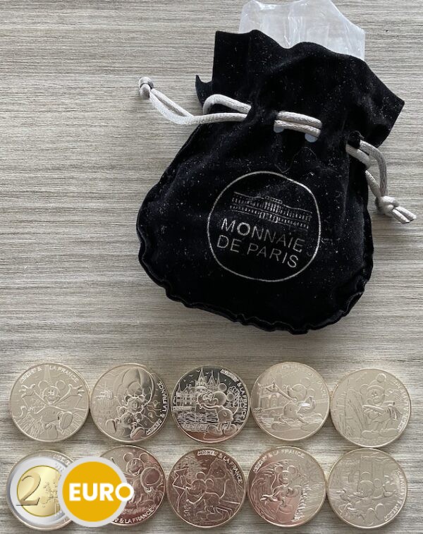 10 x 10 euro France 2018 - Mickey and France - in pouch