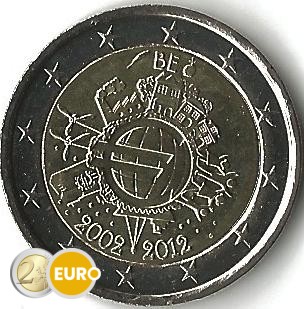 2 euro Belgium 2012 - 10 year euro UNC