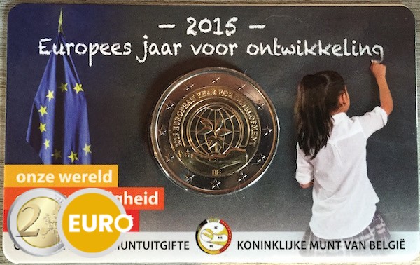 2 Euro Belgien 2015 - Jahr für Entwicklung Stgl. Coincard NL