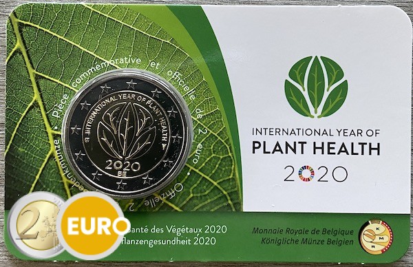 2 euro Belgium 2020 - Plant Health BU FDC Coincard FR
