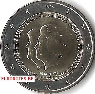 Netherlands 2013 - 2 euro Double portrait UNC