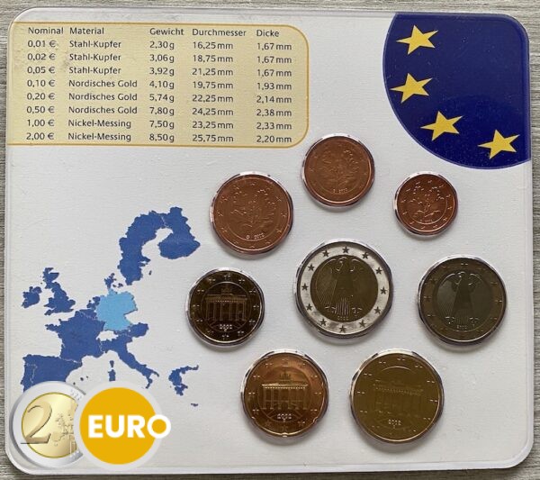 Serie de euro BU FDC Alemania 2002 D