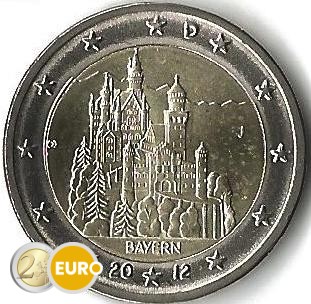 Germany 2012 - 2 euro J Bavaria UNC