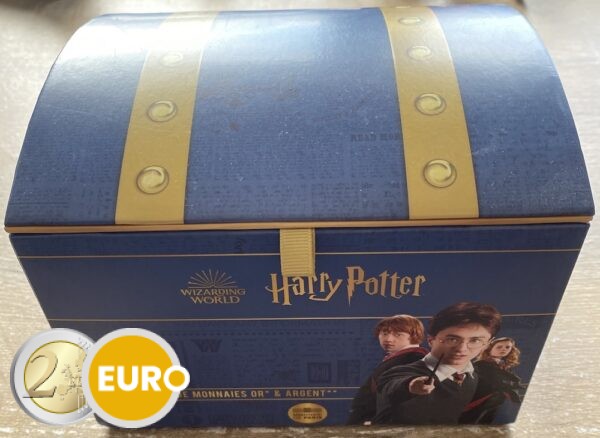 18 x 10 euro + 4 x 50 euro Frankrijk 2021 - Harry Potter UNC in verzamelbox - deel 1 + deel 2