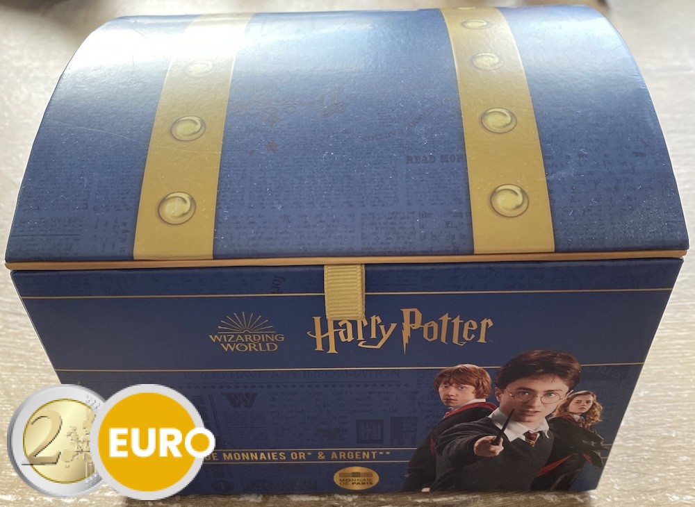 18 x 10 euro + 4 x 50 euro Frankrijk 2021 - Harry Potter UNC in verzamelbox - deel 1 + deel 2