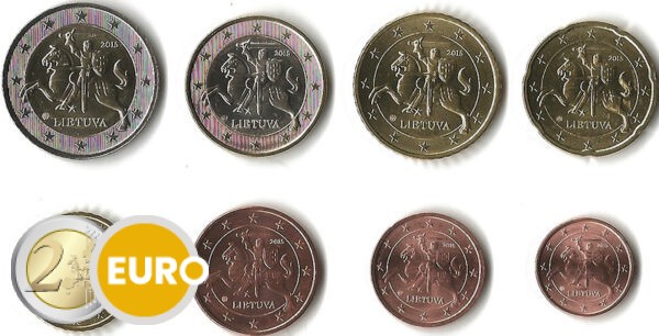 Euro set UNC Lithuania 2015
