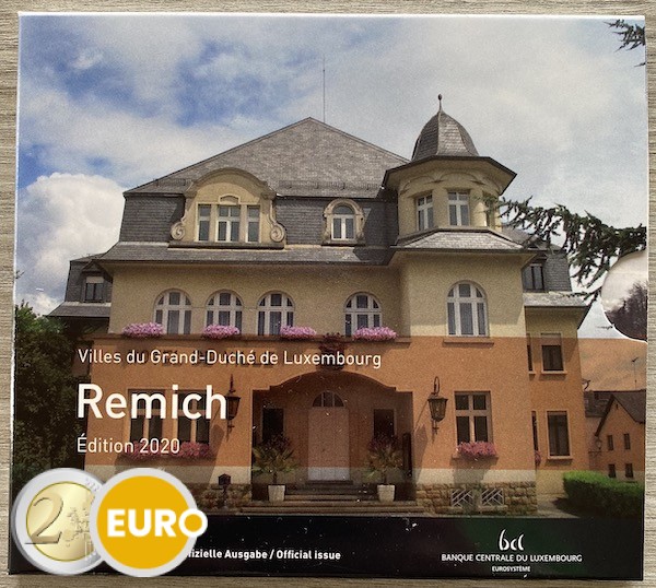 Euro set BU FDC Luxembourg 2020 Remich + 2 euro Henry
