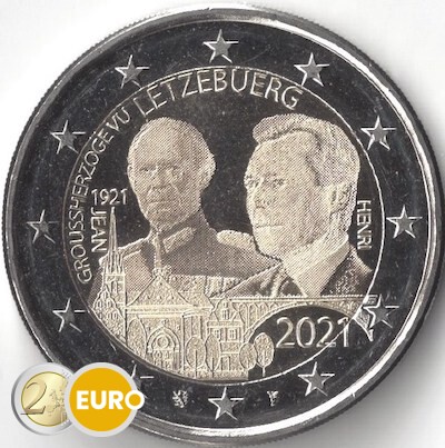 2 Euro Luxemburg 2021 - 100. Geburtstag Jean UNZ Foto
