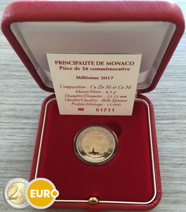 2 euro Monaco 2017 - Palace Guards Carabiniers BE Proof