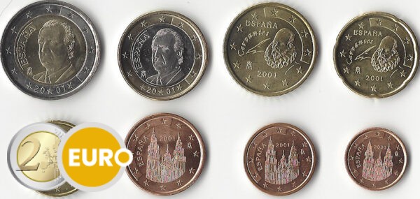 Euro set UNC Spain 2001