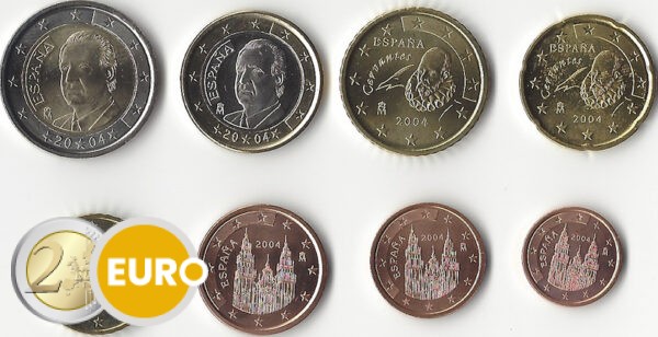 Euro set UNC Spanje 2004