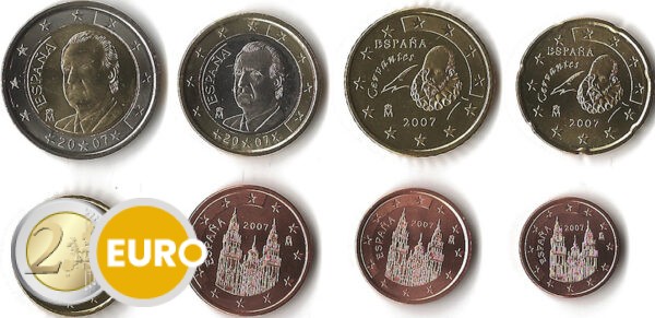 Euro set UNC Spain 2007