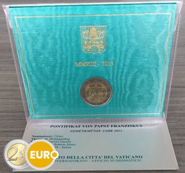 2 euro Vatican 2013 - World Youth Days BU FDC