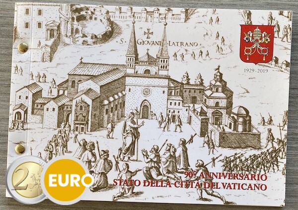 2 euro Vatican 2019 - 90 years Vatican City BU FDC Numisletter