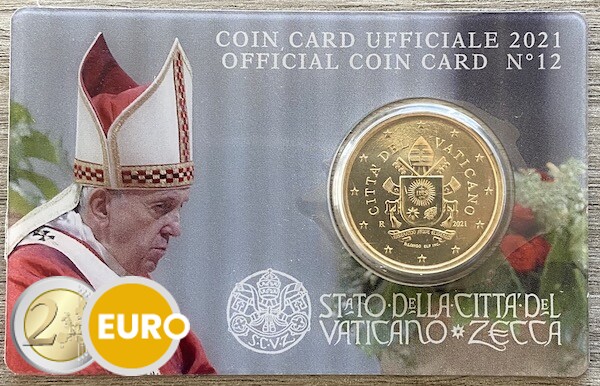 50 cent Vatican 2021 coincard nr 12