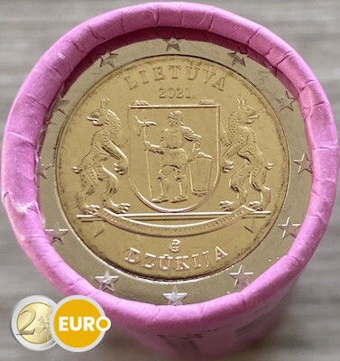 Roll 2 euro Lithuania 2021 - Aukstaitija Dzukija