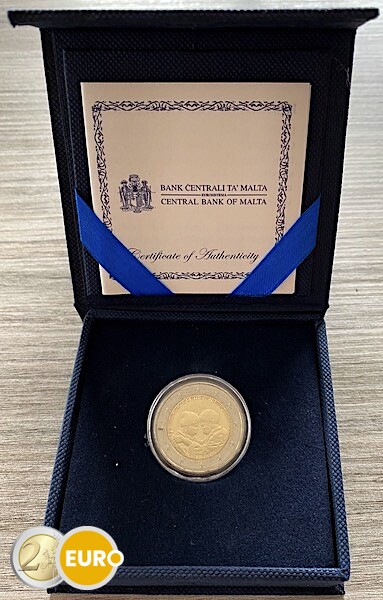 2 euro Malta 2021 - Heroes of the pandemic UNC box mint mark MdP certificate