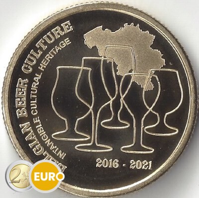 2,50 euro Belgium 2021 - Beer culture 5 years heritage UNC