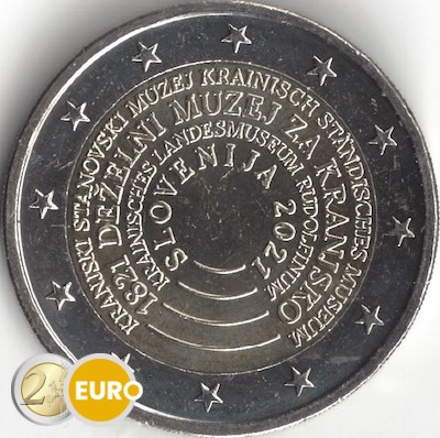 2 Euro Comemmorative Coin Slovenia 2021 Regional Museum Kranj