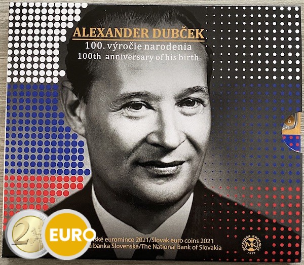 Euro set BU FDC Slovakia 2021 - Alexander Dubček