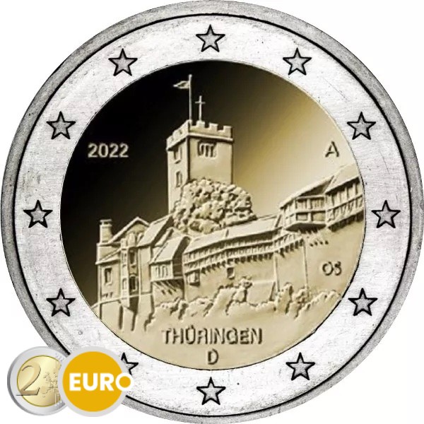 2 euro Germany 2022 - A Thuringia UNC