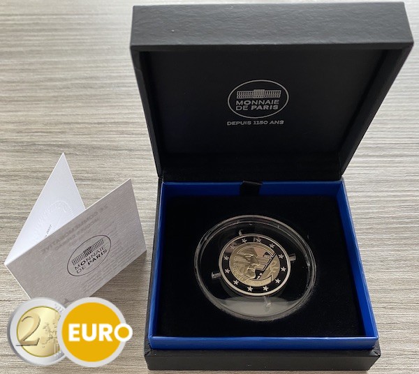 2 euro France 2022 - 20 years of euro cash Jacques Chirac BE Proof