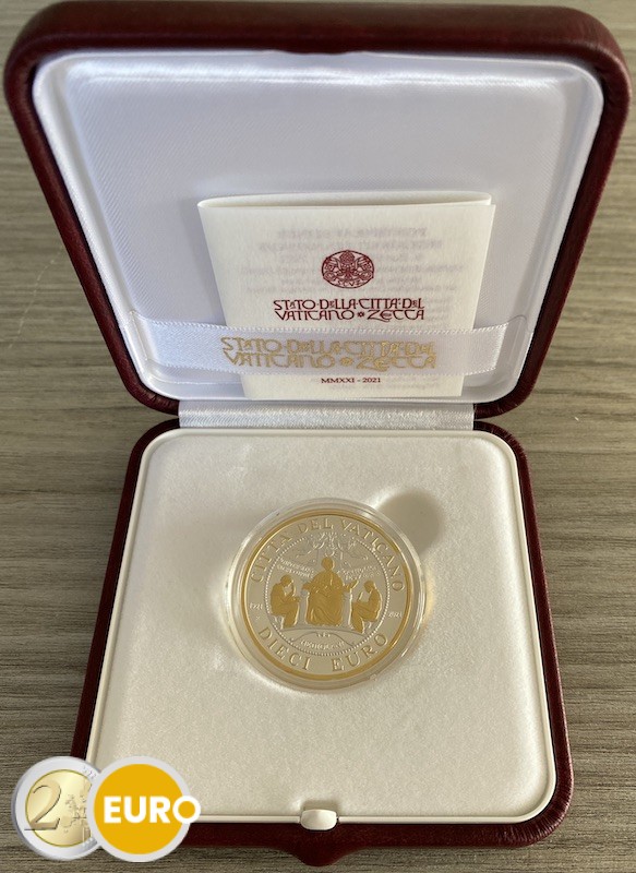 10 euro Vatican 2021 - University Sacred Heart BE Proof Silver and Gold
