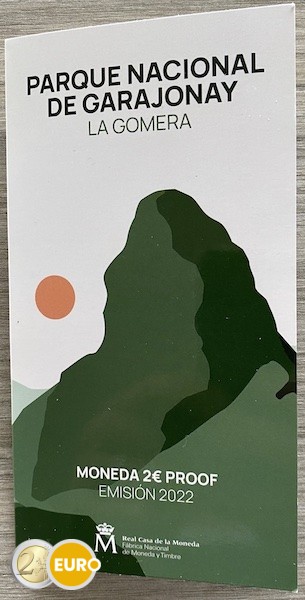 2 euros España 2022 - Parque Nacional de Garajonay BE Proof