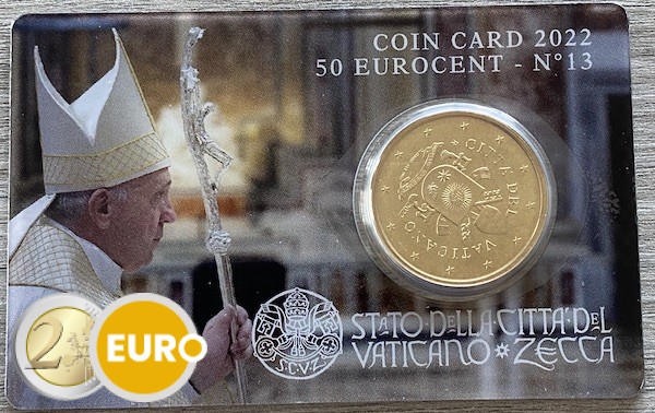 50 cent Vatican 2022 coincard nr 13