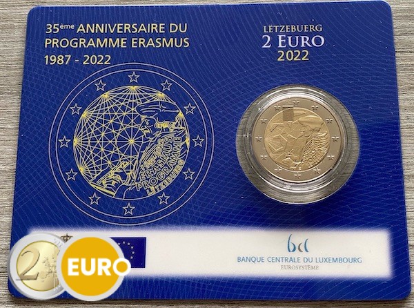 2 euro Luxembourg 2022 - Erasmus BU FDC Coincard