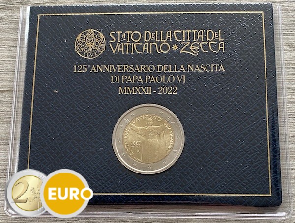 2 euro Vatican 2022 - Pope Paul VI BU FDC