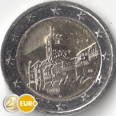 2 euro Germany 2022 - A Thuringia UNC - Error coin