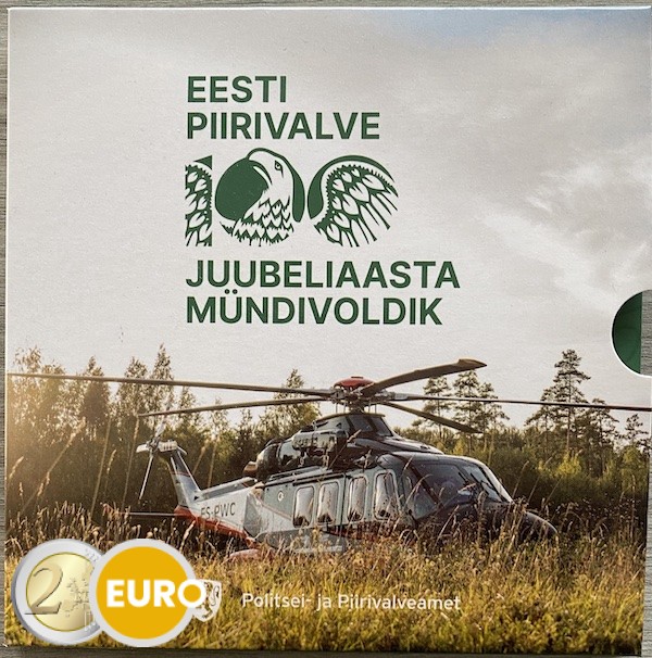 Euro set BU FDC Estonie 2022 border guard