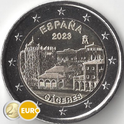 2 euros España 2023 - Casco antiguo de Cáceres UNC