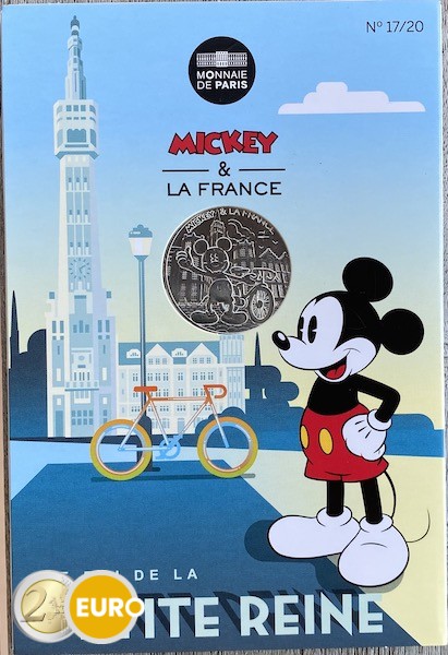 10 euro France 2018 - Mickey The king of the bicycle - in coincard