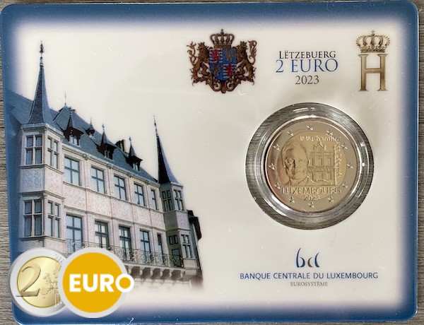 2 euro Luxembourg 2023 - 175 years of the Chamber of Deputies BU FDC Coincard KNM Mintmark