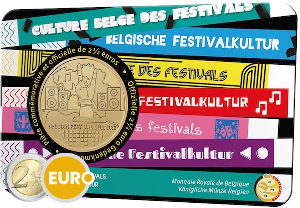 2,50 euro Belgium 2023 Festival Culture BU FDC Coincard FR