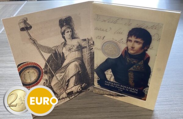 2 euro Malta 2023 - Napoleon and the French BU FDC Coincard