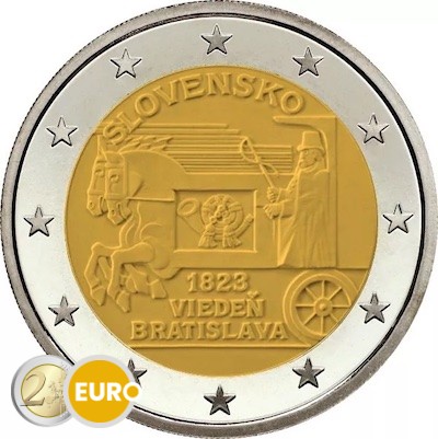 2 euro Slovakia 2023 - Express mail on horseback UNC