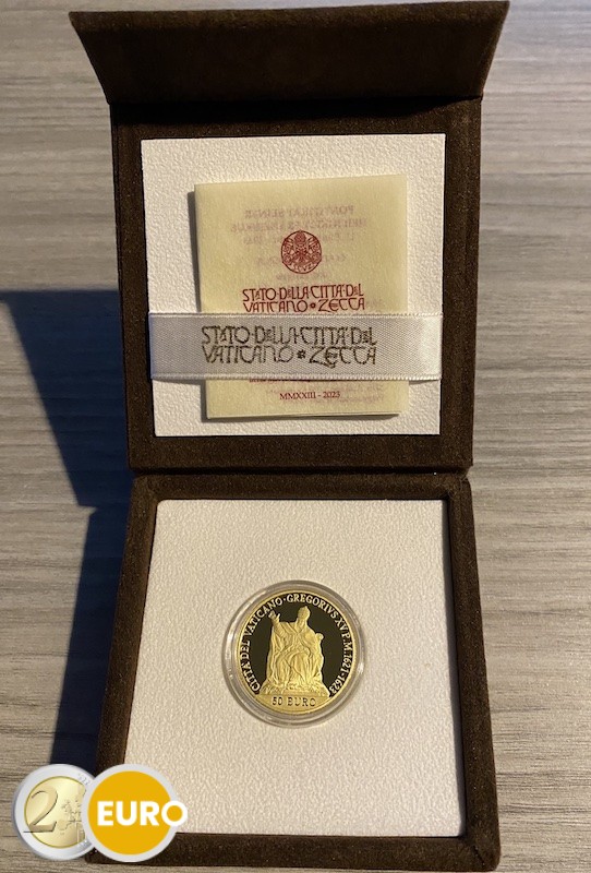 50 euro Vatican 2023 - Gregory XV BE Proof Gold