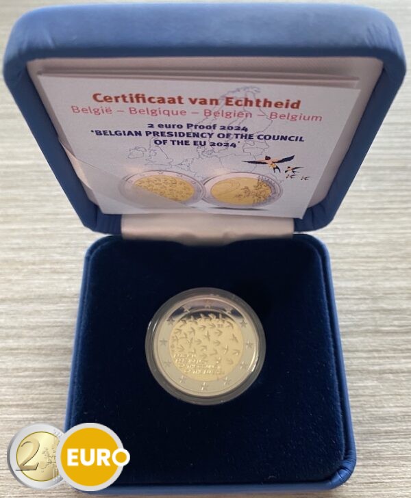 2 euro Belgie 2024 - EU-voorzitterschap BE Proof