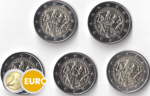 2 euro Duitsland 2024 - ADFGJ 175 jaar Duitse Grondwet UNC
