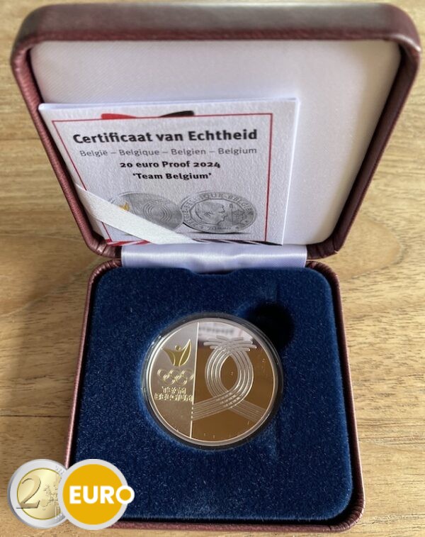 20 euro Belgie 2024 - Team Belgium BE Proof Zilver