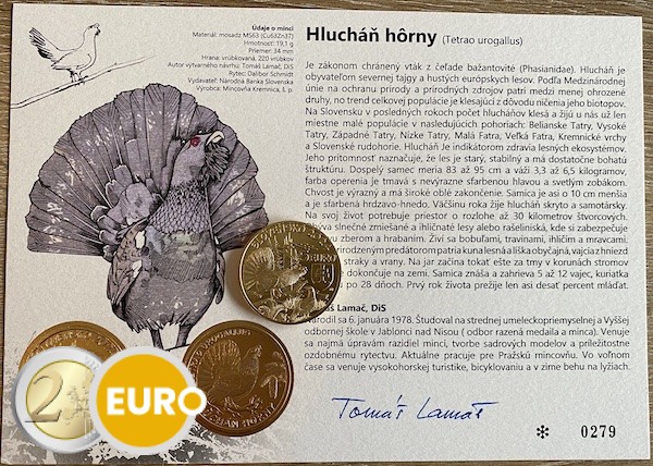 5 euro Slovakia 2024 - Western Capercaillie UNC with certificate of authenticity
