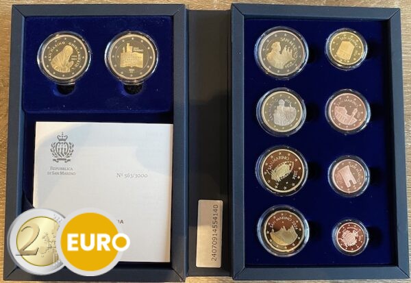 Euro set BE Proof San Marino 2024 + 2 x 2 euro Civil Rights Ghirlandaio