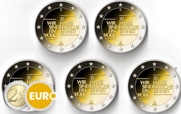 2 euro Germany 2025 - ADFGJ German Unity UNC