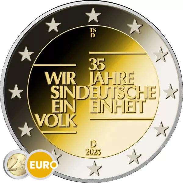 2 euro Germany 2025 - German Unity UNC