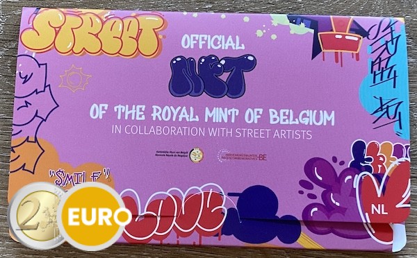 2,50 euro Belgium 2025 - Street art BU FDC Coincard NL + NFT